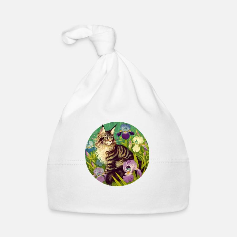 Braun getigerte Katze Iris Baby Bio-Mütze