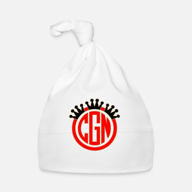 CGN Logo 6 - Organic Baby Cap - white