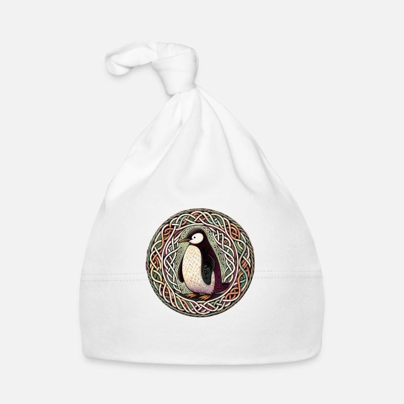 Celtic Penguin Organic Baby Cap
