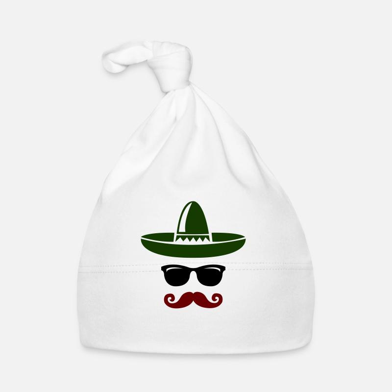 Cool mexicain - Bonnet bio Bébé - blanc