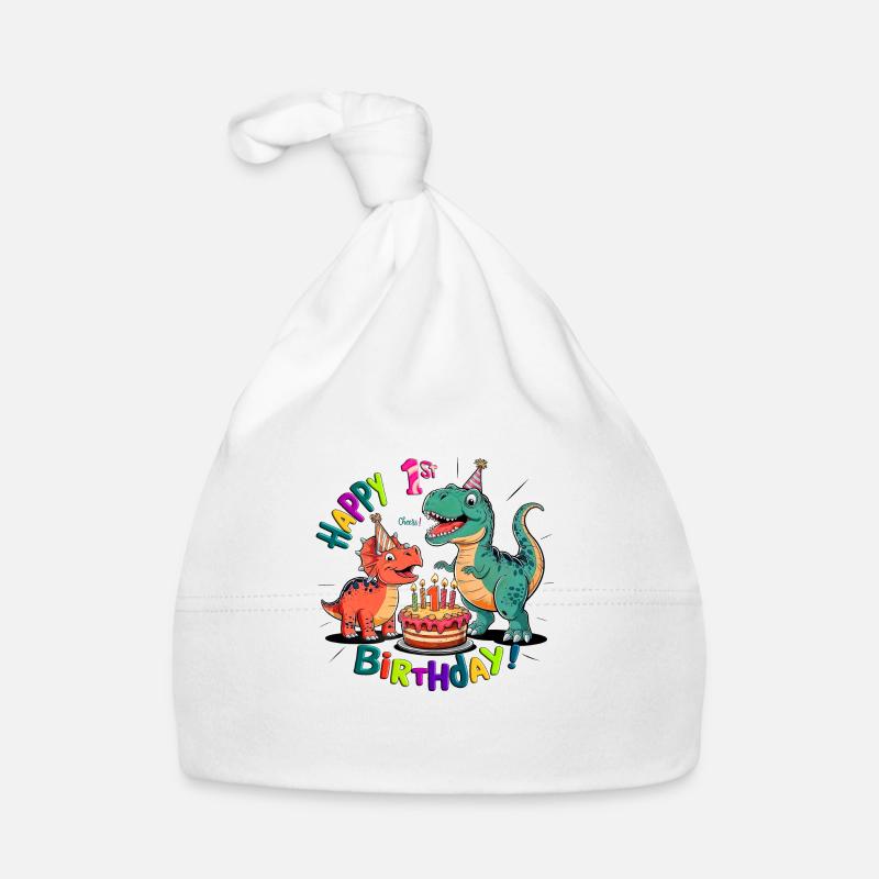 Premier anniversaire de Dino-Mite Bonnet bio Bébé