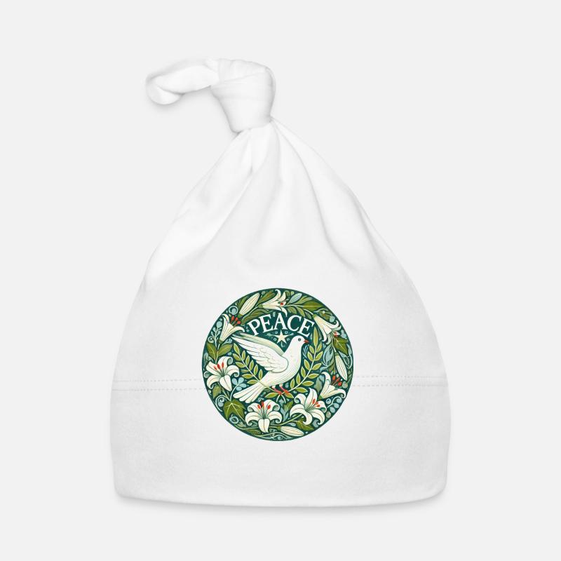 Friedenstaube Baby Bio-Mütze