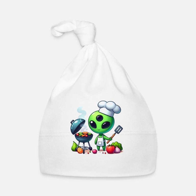 Alien Koch - Organic Baby Cap - white