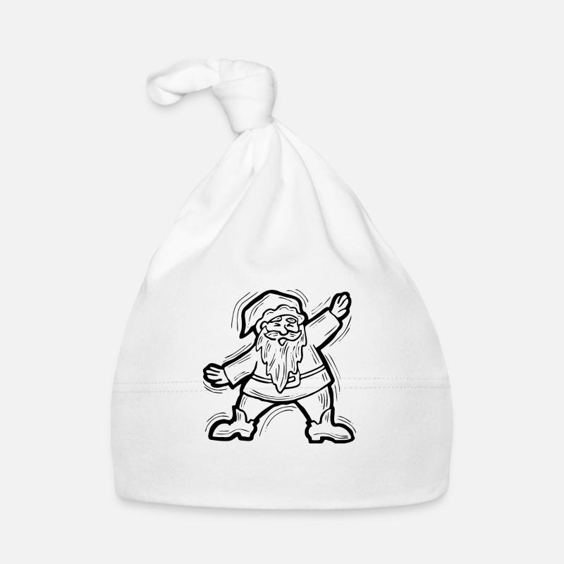 Weihnachtsmann - Baby Bio-Mütze - Weiß