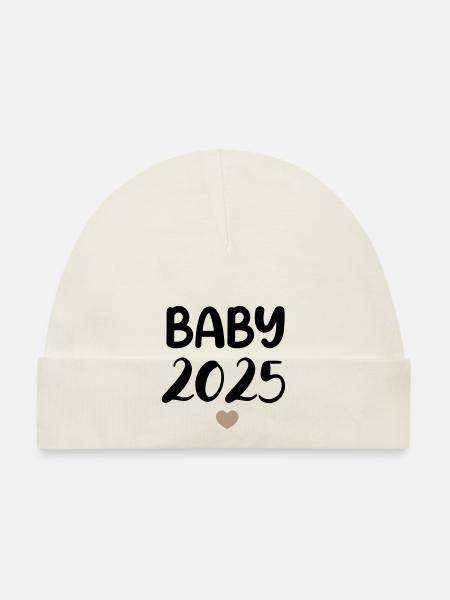 Baby 2025 - Organic Baby Cap - white - Front