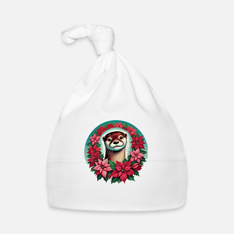 Loutre de Noël Bonnet bio Bébé