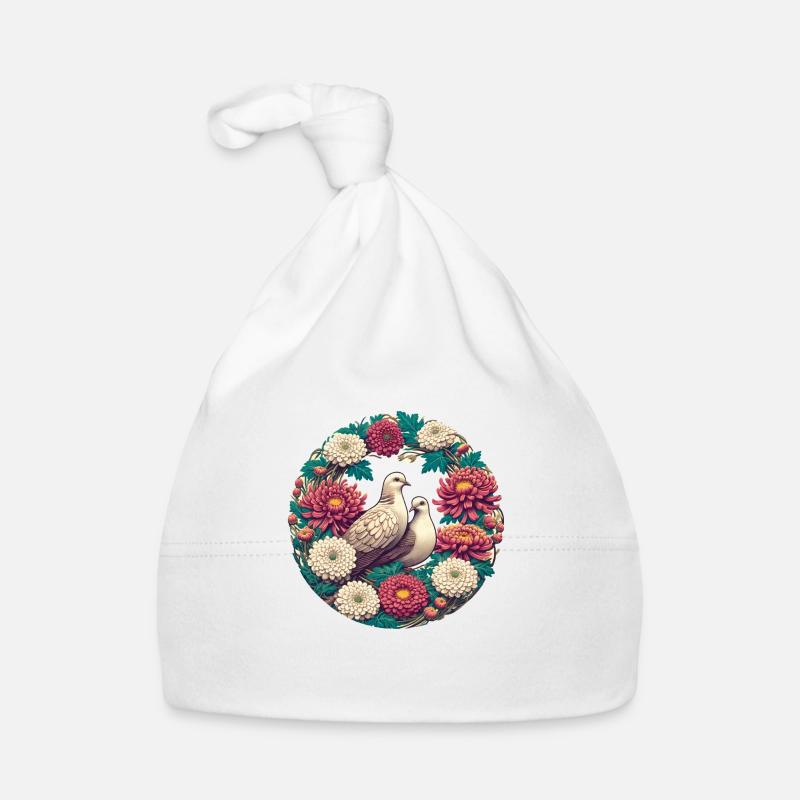 Mourning Doves Organic Baby Cap