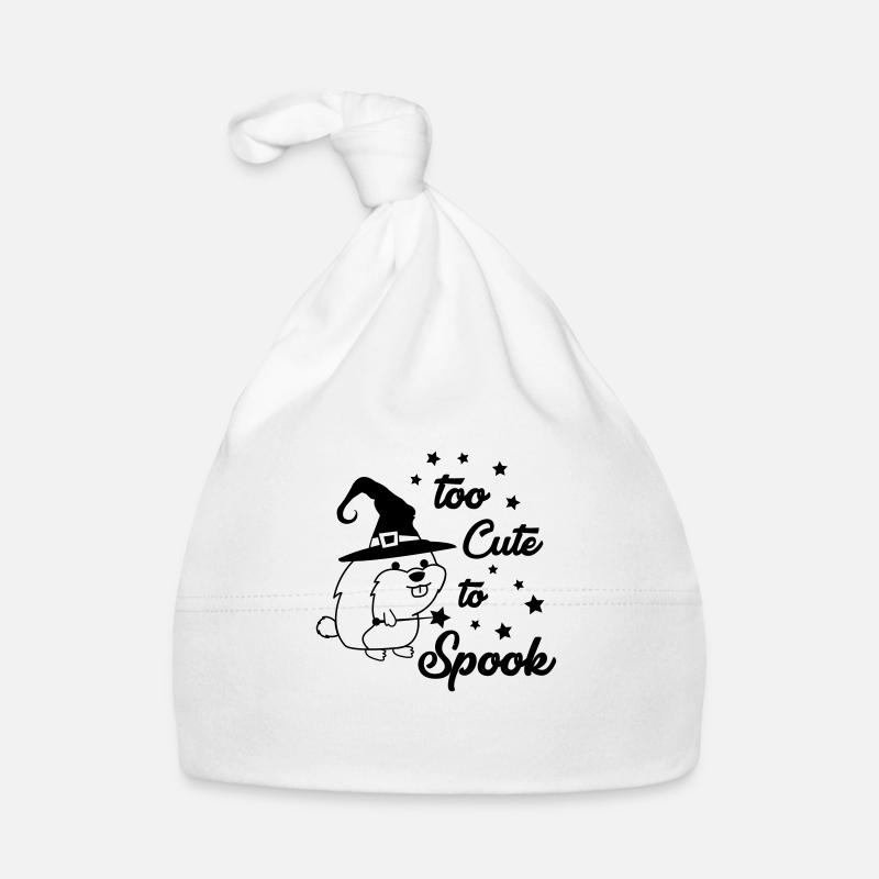 too cute to spook 1 Organic Baby Cap