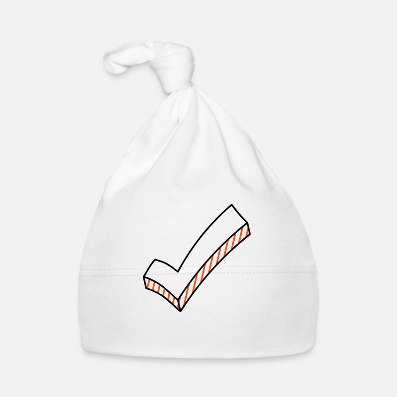 Crochet bicolore Bonnet bio Bébé