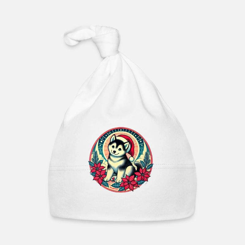 Alaskan Malamute Organic Baby Cap