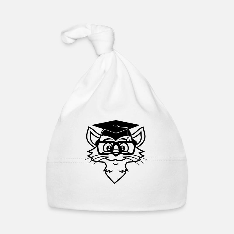 College Graduation Cat Graduation Passed Organic Baby Cap