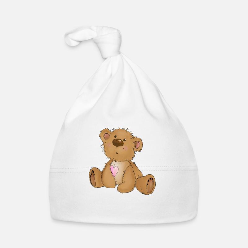 Ours surpris Bonnet bio Bébé