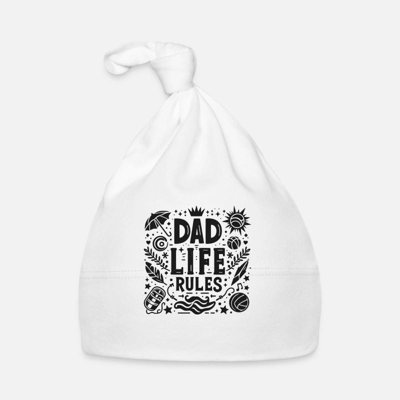 Dad Life Rules Organic Baby Cap
