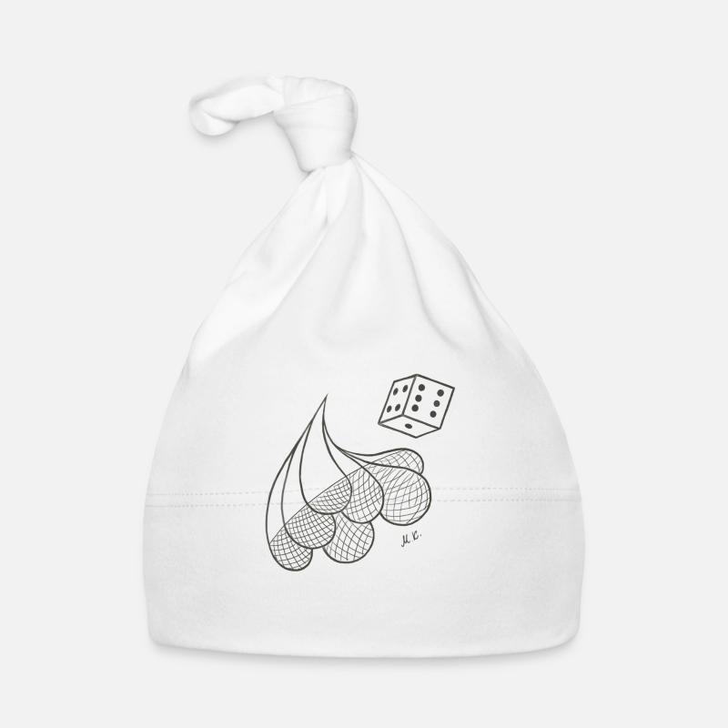 Creative patterned drops with game dice Organic Baby Cap