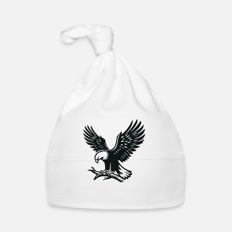 Eagle on the Branch Organic Baby Cap
