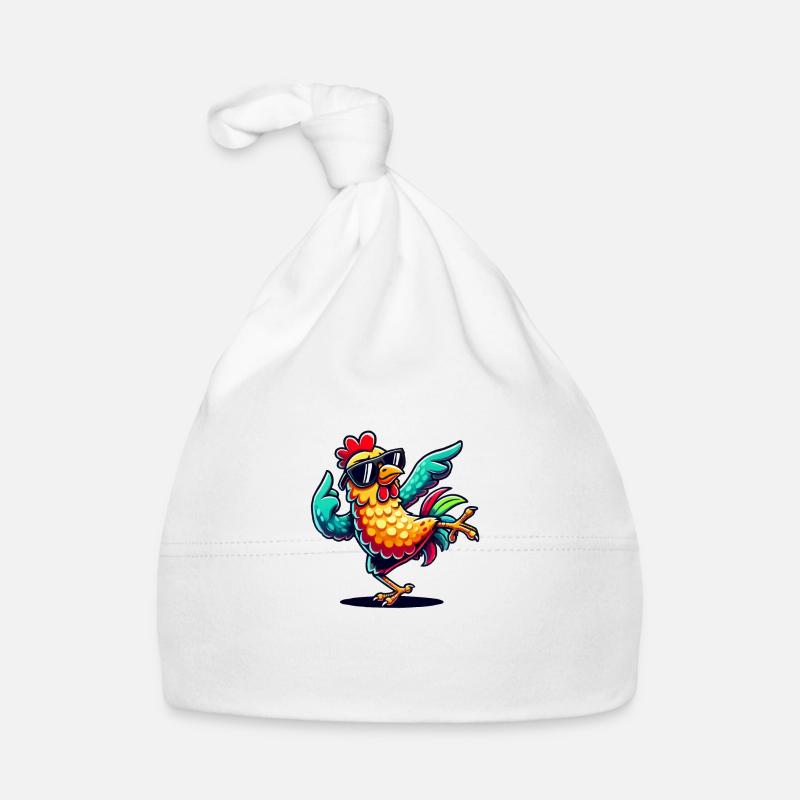 Chicken Comic Organic Baby Cap