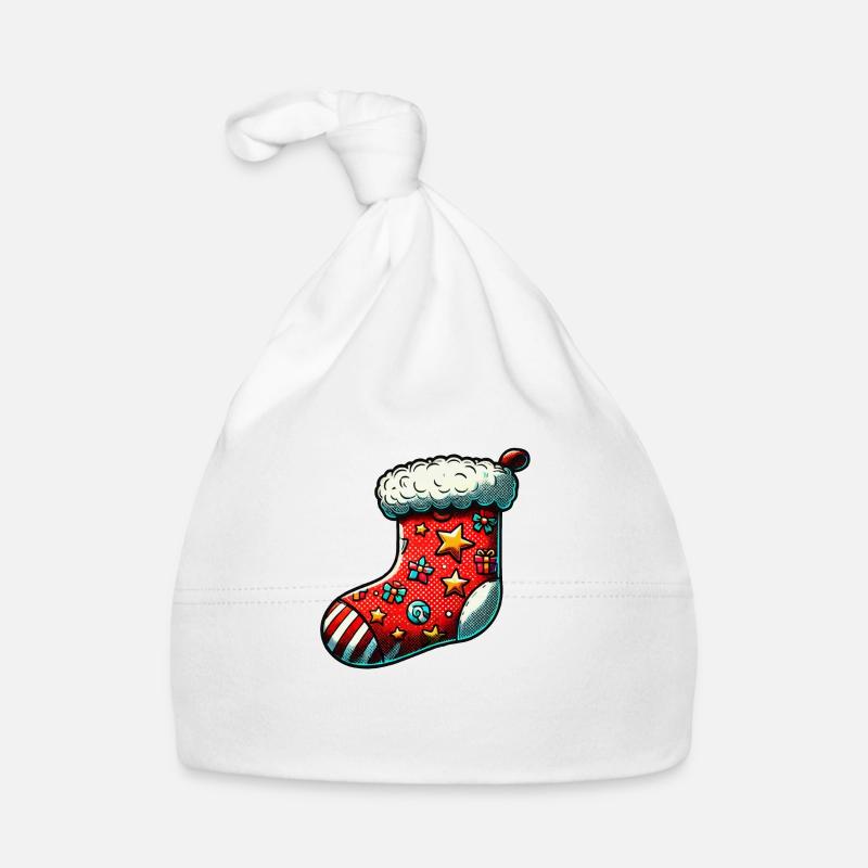 Sock Christmas Sock Organic Baby Cap
