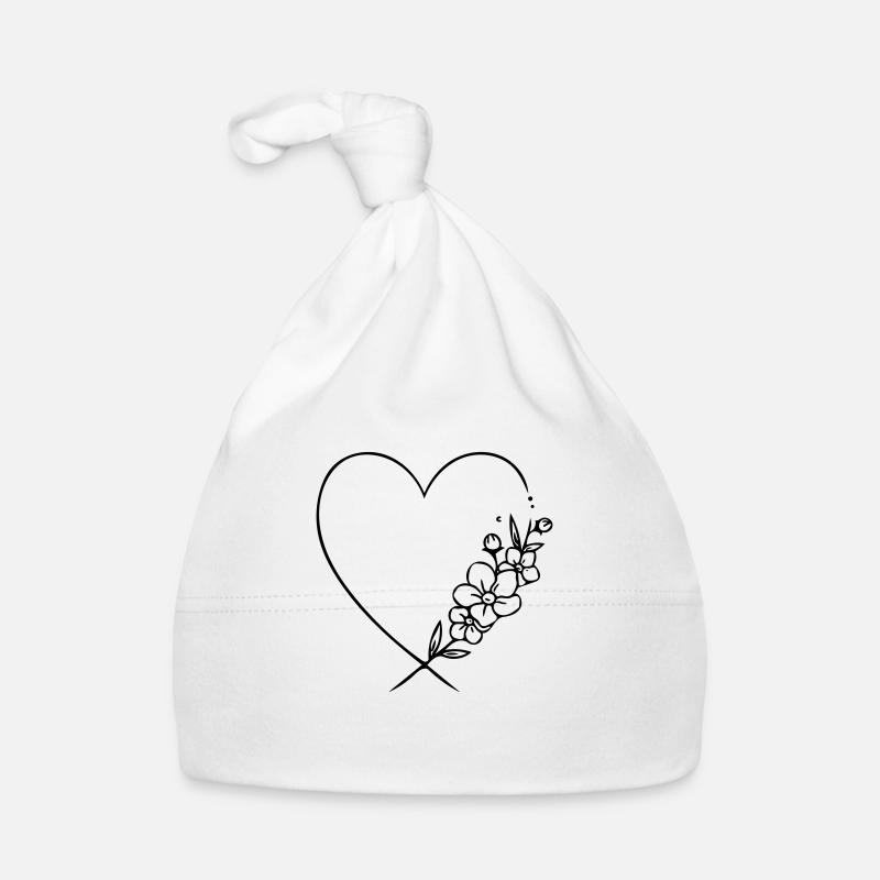 Herz Baby Bio-Mütze