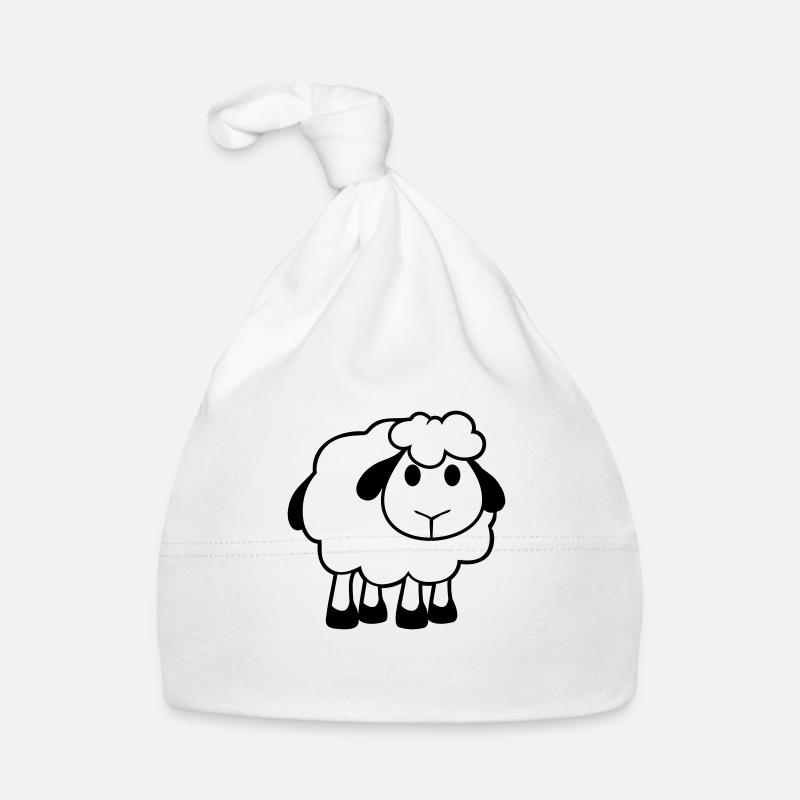 Sheep Baby Stands Cute Cute Lamb Child Cool Comic Organic Baby Cap