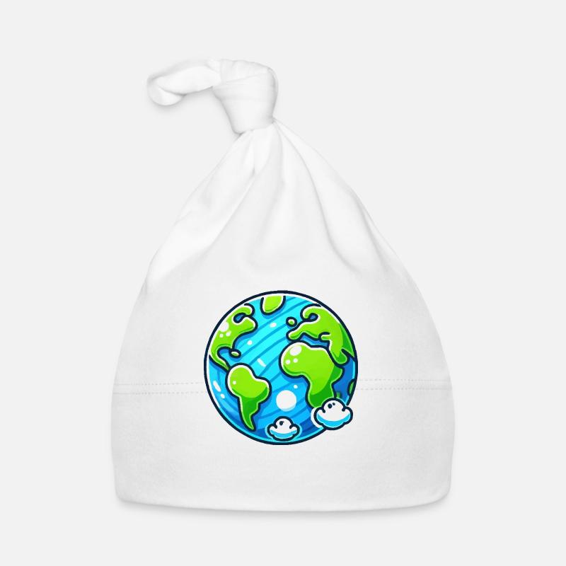 erde planet Baby Bio-Mütze