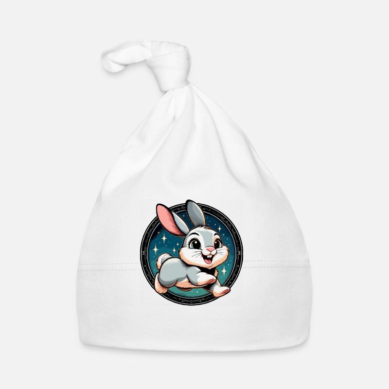 Rabbit in the night Organic Baby Cap