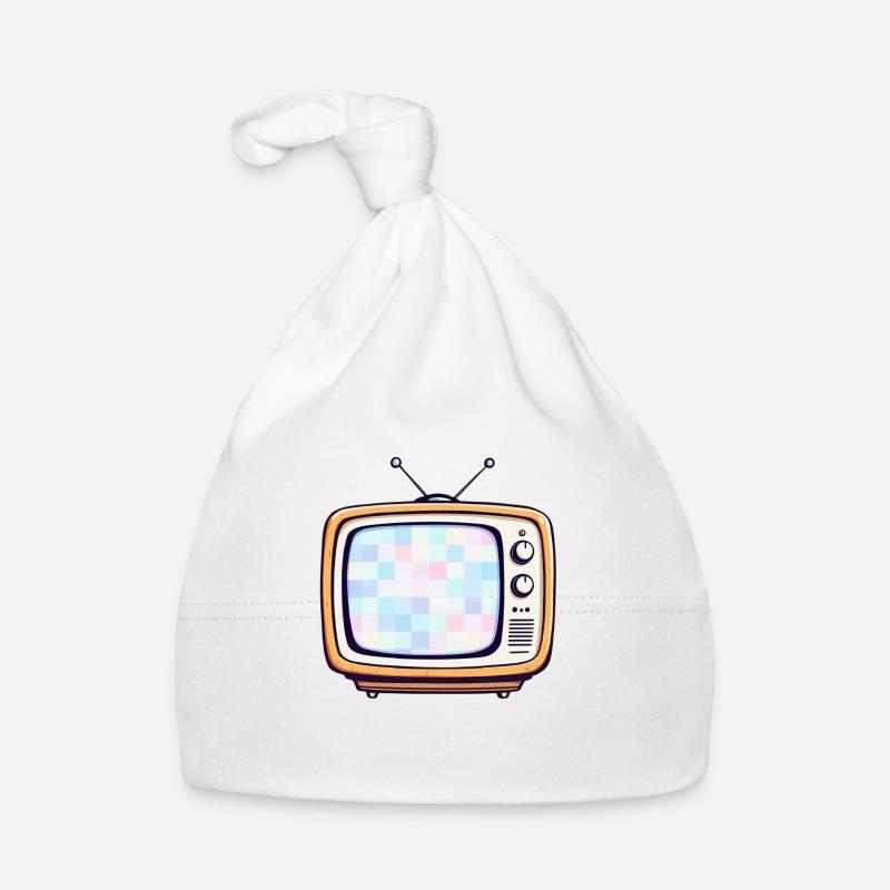Retro TV Baby Bio-Mütze