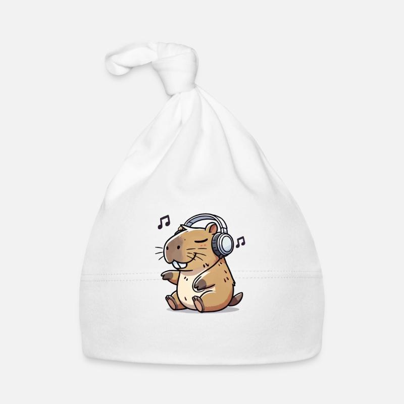 Capybara Music Organic Baby Cap