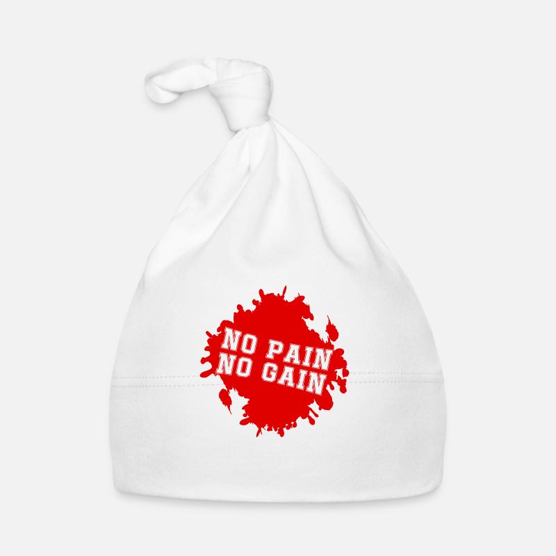 No Pain No Gain Blobs Organic Baby Cap