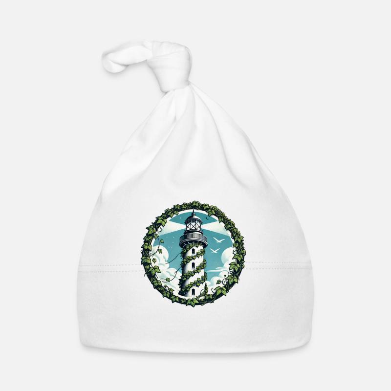Vintage Ivy Lighthouse Organic Baby Cap