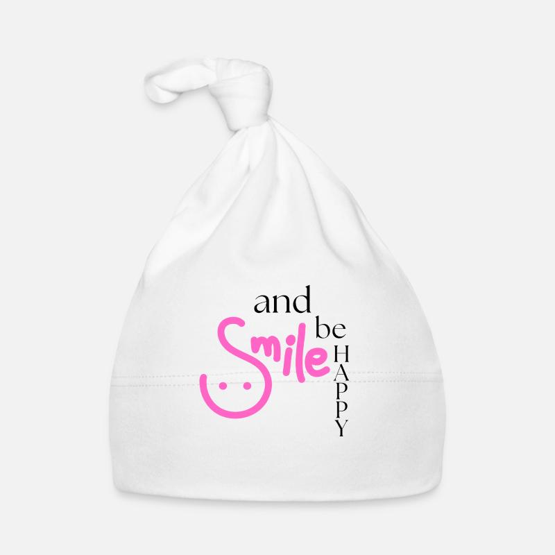 Souriez et soyez heureux Bonnet bio Bébé