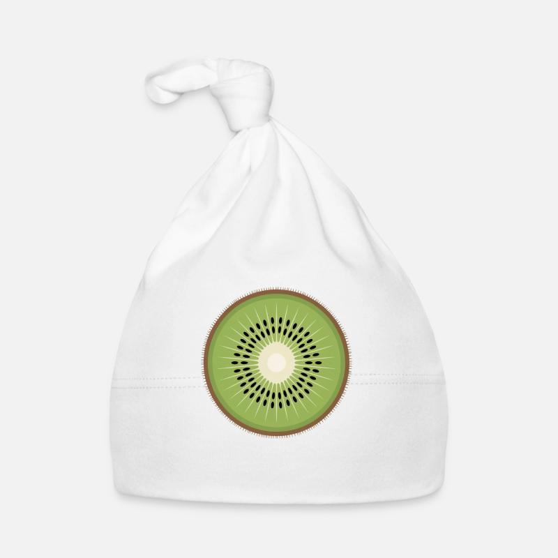 Kiwi tranche Pop Art Fruit Graphique Bonnet bio Bébé