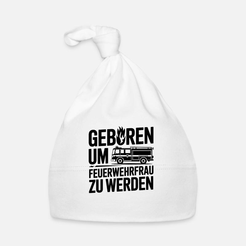 Geboren um Feuerwehrmann zu werden Baby Bio-Mütze