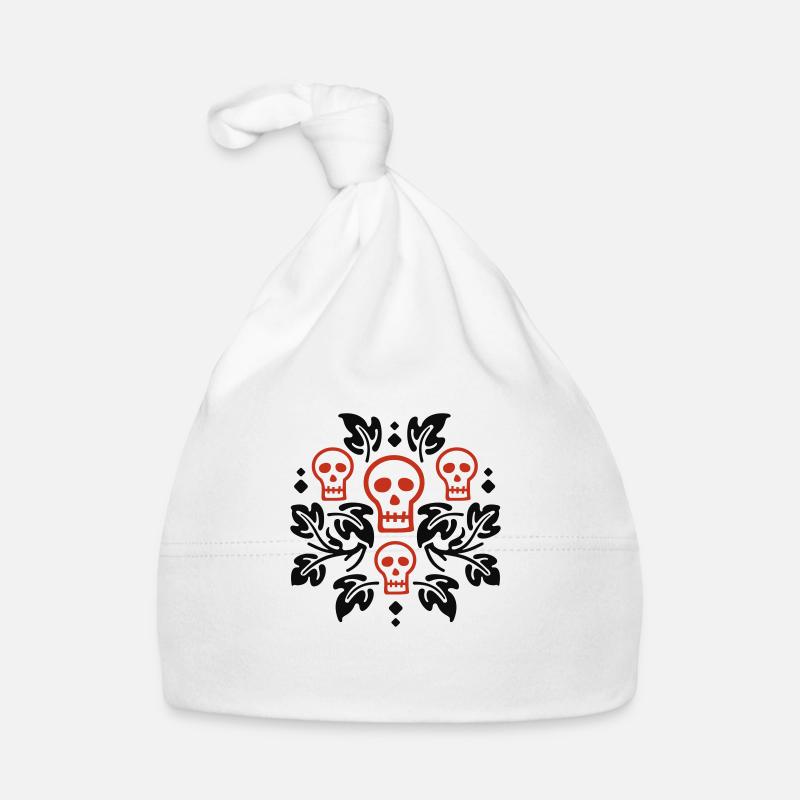 Dia de los Muertos - Bonnet bio Bébé - blanc