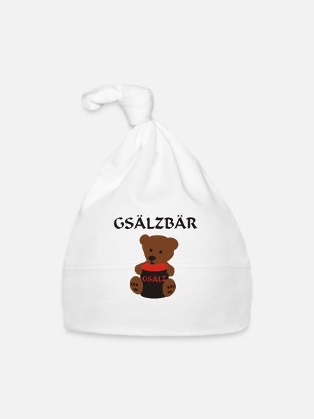 Gsälzbär - Organic Baby Cap - white - Front