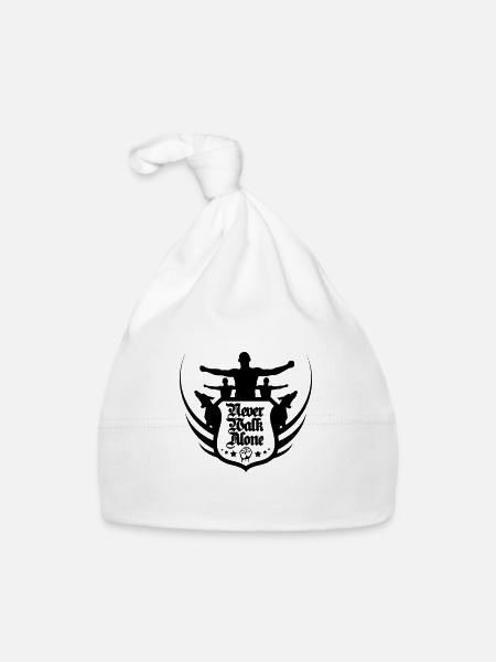 neverwalkalone2 - Organic Baby Cap - white - Front