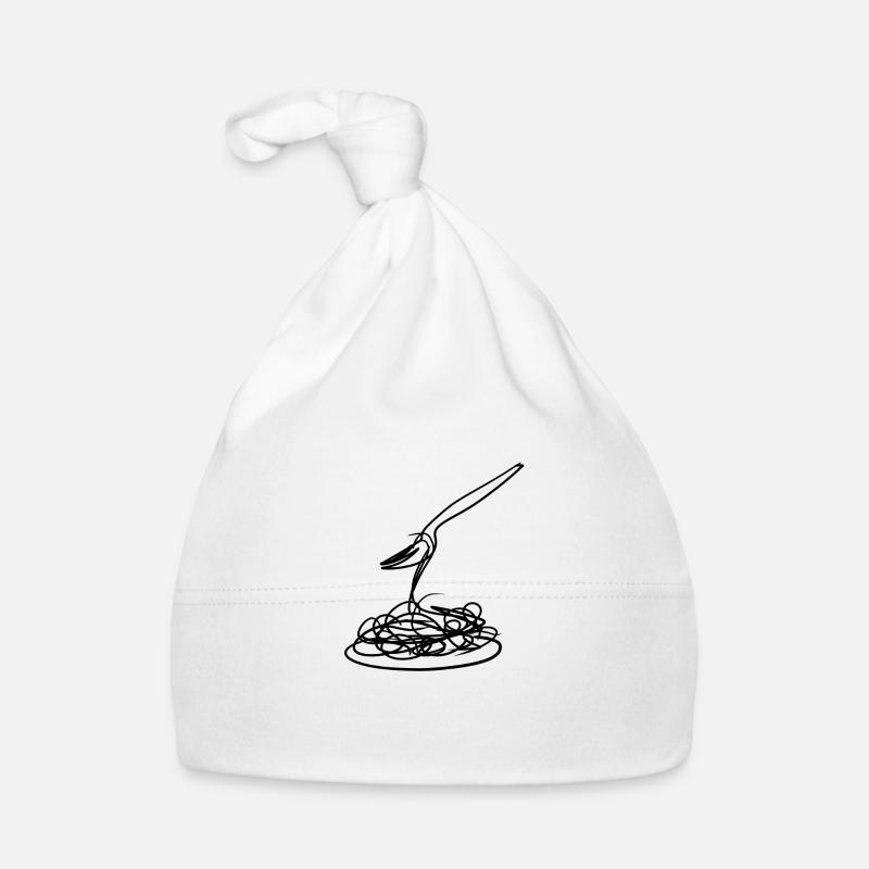 essen spaghetti Baby Bio-Mütze