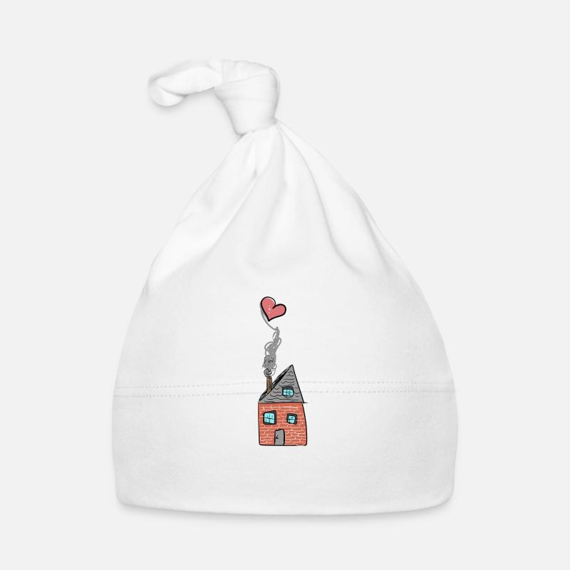 Herz Haus Baby Bio-Mütze