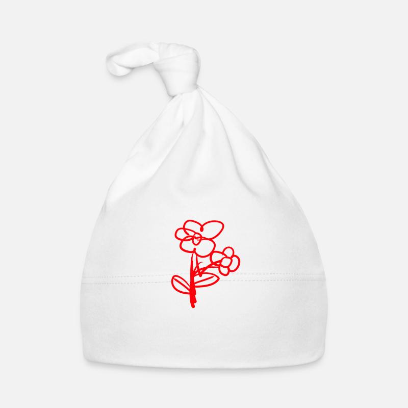 flower natural Organic Baby Cap