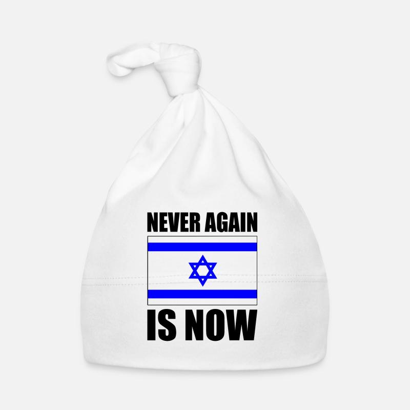 Never again is now Baby Bio-Mütze