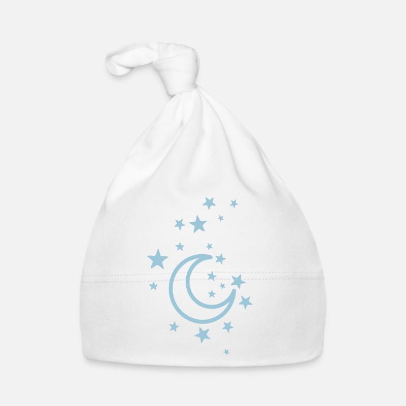 moon and stars Organic Baby Cap