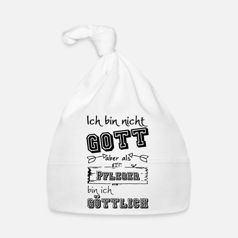 Göttlicher Pfleger Geschenk - Baby Bio-Mütze - Weiß