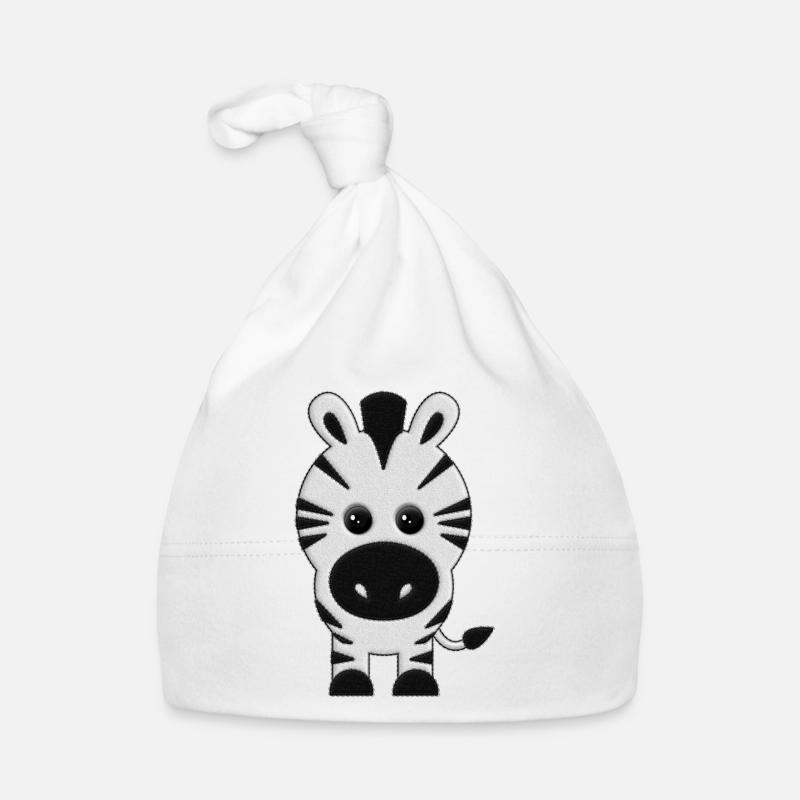 Stuffed zebra Organic Baby Cap