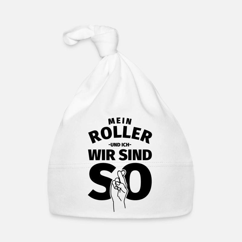 Rollerfahrer Geschenk Baby Bio-Mütze