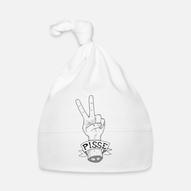 Traduction Approximative #5 - Bonnet bio Bébé - blanc