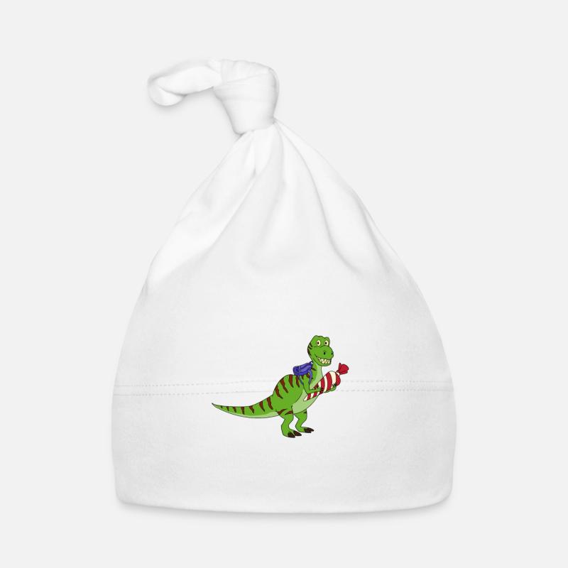 Schulkind Einschulung Dino T-Rex Geschenk Baby Bio-Mütze