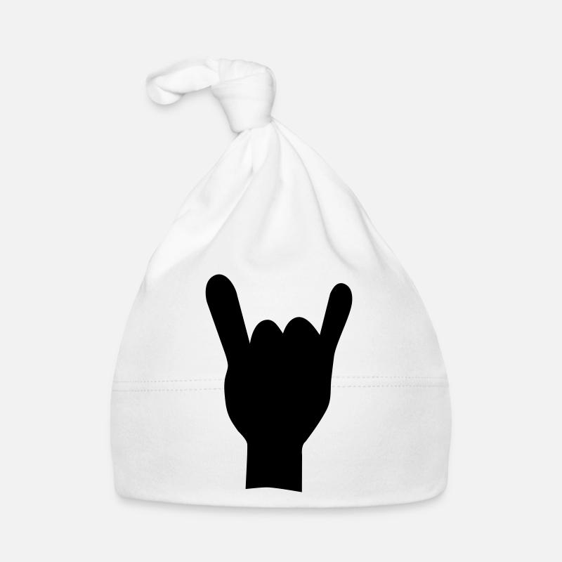 Rock and roll hand de Baby Bio-Mütze