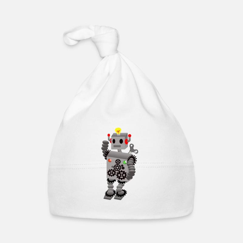 robot Organic Baby Cap