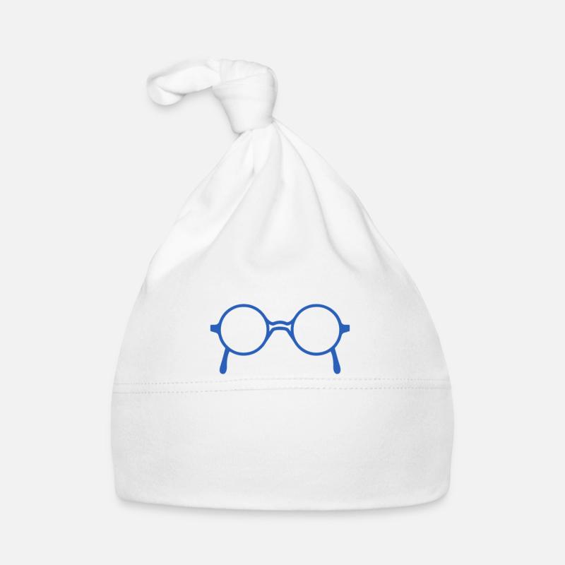 Blue glasses Organic Baby Cap