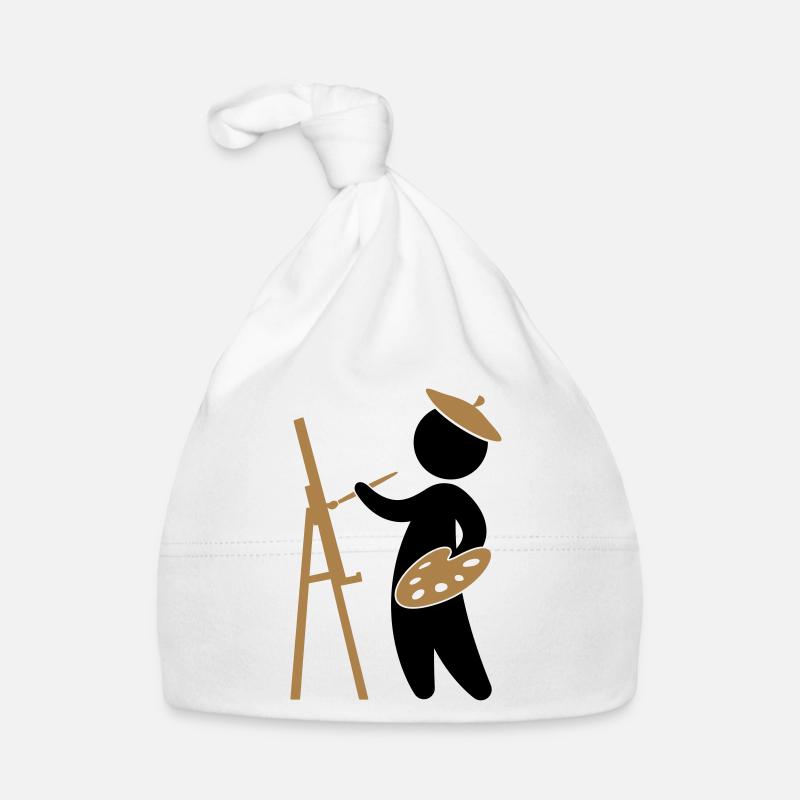 A painter working on his masterpiece Organic Baby Cap