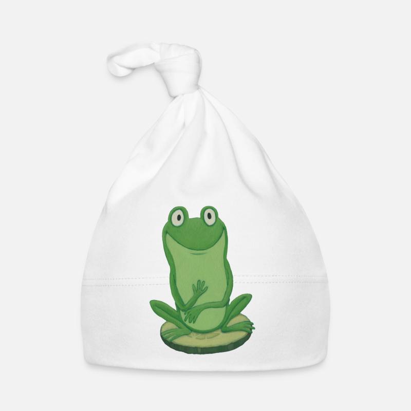 Frosch auf Gurke Baby Bio-Mütze